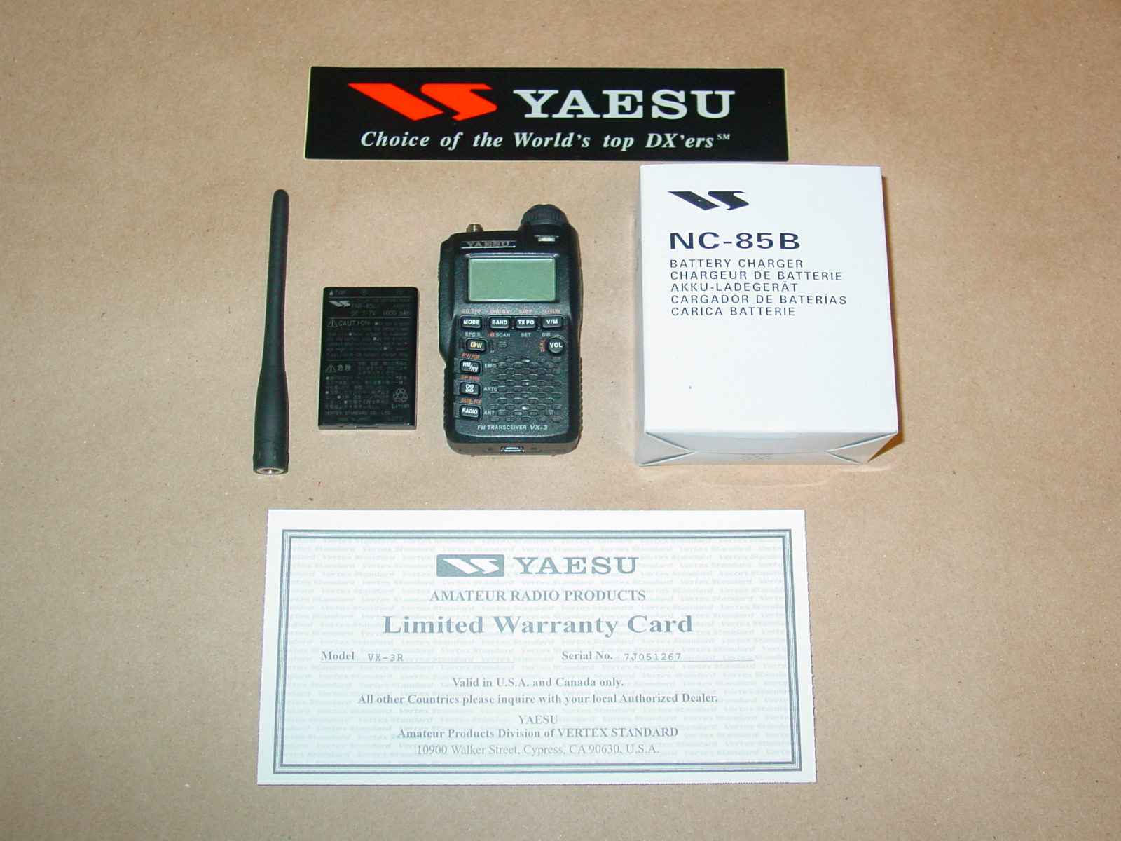 Yaesu VX3R The Old Tube Radio Archives