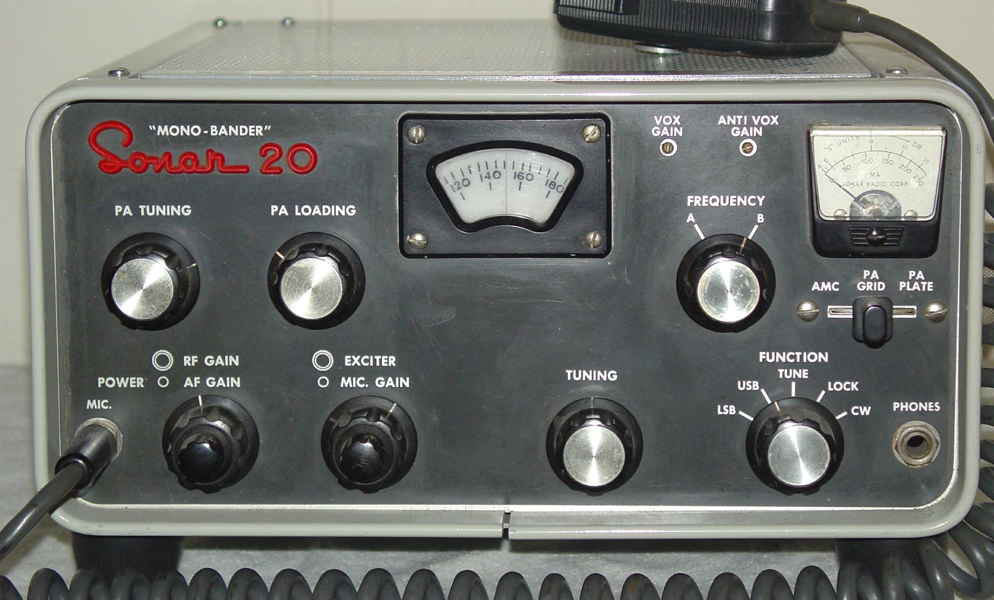 Sonar Mono-Bander 20 - photo courtesy of Mark Mittleman